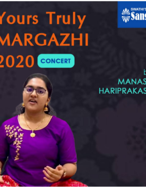 YTMargazhi 2020 Concert by MANASA HARIPRAKASH